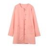 Casual Single-Breasted Pockets Long Sleeve Candy Color Oversized Coat