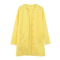 Casual Single-Breasted Pockets Long Sleeve Candy Color Oversized Coat