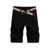Casual Solid Multi-Pocket Military Army Style Cargo Bermudas Shorts for Men