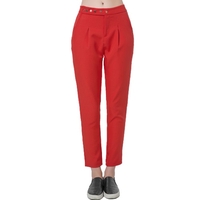 Casual Solid Press Stud Closure Slant Pocket Women