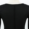 Casual Women Blouse Stitching Lace Mesh Splicing T-Shirt Long Sleeve Shirt Slim Leisure Top White