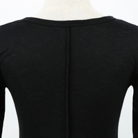 Casual Women Blouse Stitching Lace Mesh Splicing T-Shirt Long Sleeve Shirt Slim Leisure Top White