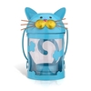 Cat candle holder(blue) Hurricane lamp Practical ornament Creative ornament Home Furnishing Articles