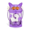 Cat candle holder(purple) Hurricane lamp Practical ornament Creative ornament Home Furnishing Articles