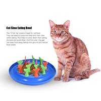 Cat Slow Feeder Bloat Stop Bowl Puzzle Food Feeding Dish Toy