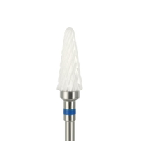 Ceramic Flame Bit Medium White Nail Drill Bit 3/32