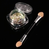 Chameleon Nail Sequins 1 Glitter Nail Art Transparent Paillette Manicure Decorations Nail Art Glitter Powder With Brush