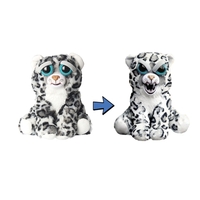 Change Face Pet Plush Toy with Expression Funny Stuffed Animal Fighter Doll Animal