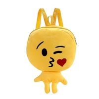 Charming Cute Kids Emoji Emoticon Shoulder Bag Funny Backpack School Child Bag Plush Toy Satchel Rucksack Schoolbag Girls Boys Gifts 6