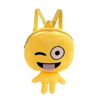 Charming Cute Kids Emoji Emoticon Shoulder Bag Funny Backpack School Child Bag Plush Toy Satchel Rucksack Schoolbag Girls Boys Gifts 6