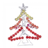 Charming Shining Rhinestone Christmas Tree Starfish Brooch Collar Clip Pin Scarf Buckle Holiday Gift