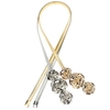 Chic Fashion Women Metal Belt Rose Clasp Front Stretch Spring Waist Strap Elastic Waistband Gold/Silver