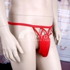 Chic Men Underpants Sexy Lingerie G-String Thong Hollow Out Gay Panties Erotic Underwear Jockstrap Red