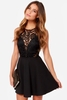 Chic Mesh Lace Splice Backless Sleeveless Women
