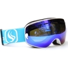 Children Skiing Snowboarding Skating Goggles UV Protection Anti-fog Wide Spherical PC Lens Anti-slip Strap Helmet Compatible