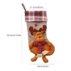 Christmas Hanging Stockings Gift Candy Bag Christmas Decoartions Ornaments--Santa