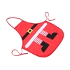Christmas Santa Claus Style Red Apron Polyester Cotton Apron Christmas Accessory Ornaments for Women Men