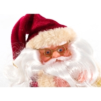 Christmas Santa Claus Toy Figurine Sitting Standing Dolls Cute Christmas Ornaments Kids Gifts Festive Party Decoration