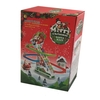 Christmas Santa Climbing Stairs Track Toy with Light and Music Santa Chase Game Christmas Gift for Kids