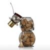 Christmas Snowman Cork Container Metal Handcrafts Home Decoration Practical Crafts Christmas Gift