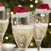 Christmas Wine-cup Card Antlers Snowman Hat Flag Festival Glass Cup Decoration New Year Cake Sign 10PCS