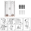 CHUANGDIAN Manual Hand Soap Dispenser Wall Mount Double Liquid Shampoo Shower Gel Dispenser Hand Cleanser Washroom Lotion Dispenser for Bathroom Restroom Hotel 200mlx2