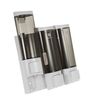 CHUANGDIAN Manual Soap Dispensers Wall-mounted Three Chamber Shampoo Box Shampoo Shower Gel Liquid Soap Dispensers Rest Room Washroom Toilet Soap Dispenser & Holder 200ml*3