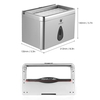 CHUANGDIAN Multi-functional Wall-mounted Tissue Dispenser Bathroom Toilet Paper Box Holder for Small Roll Paper