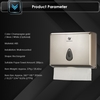 CHUANGDIAN Wall-mounted Bathroom Tissue Dispenser Tissue Box Holder for Multifold Paper Towels