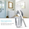 CHUANGDIAN Wall-mounted Hideaway Toilet Brush and Holder Bathroom Toilet Bowl Cleaning Tool