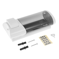 CHUANGDIAN Wall-mounted Single Bottle Manual Soap Dispenser Shampoo Box Rest Room Washroom Toilet Hand Washing Liquid Shampoo Shower Gel Machine Liquid Soap Dispenser Soap Dispenser & Holder 500ml