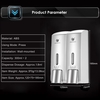 CHUANGDIAN Wall-mounted Two Chamber Manual Soap Dispensers Shampoo Box Rest Room Washroom Toilet Shampoo Shower Gel Liquid Soap Dispensers Soap Dispenser & Holder 300ml*2