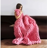 Chunky Knitted Handmade Thick Blanket