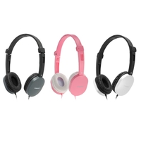 CLAMSHINE GS-J1 3.5mm Wired Headphone Over-ear Headset Hands-free with Mic for Smart Phones Computers White