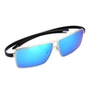 Classic Huge Blue Lenses Sunglasses Polarized Glasses for Men