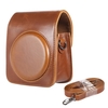 Classic Vintage Compact PU Leather Case Bag for Fujifilm Instax Mini 70 with Shoulder Strap