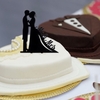 Classy Romantic Wedding Cake Topper High Quality Acrylic Bride & Groom Silhouette Adorable Party Wedding Decoration