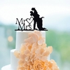 Classy Romantic Wedding Cake Topper High Quality Acrylic Bride & Groom Silhouette Adorable Party Wedding Decoration
