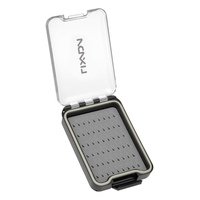 Clear Fly Box Easy Grip Foam Portable Pocket Fishing Flies Box Case with Neck Strap