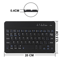 Dell 8 Pro Ultrathin Wireless BT Keyboard with Folding Foldable Magnetic PU Leather Case Cover Stand Holder and Touch Stylus pen
