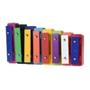 Deluxe Colorful 8 Note Glockenspiel Resonator Bells Set Percussion Musical Educational Teaching Instrument Toy with 2 Mallets for Baby Kids Children