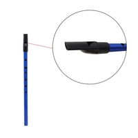 Deluxe Traditional Tin Penny Whistle 6 holes Wind Music Instrument Brass Key of D Black