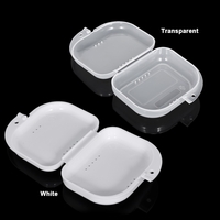 Denture Box Denture Case Dental False Teeth Cleaning Box Denture Bath Container Retainer Denture Holder