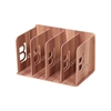Desk File Rack Book Sorter Organizer Holder Wood with 4 Compartments for Students School Office Home