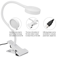 Desk Lamp Eye Protection Clamp Clip Light Table Lamp Bendable USB Powered Flexible Desk Lamp for Nail Art Tattoo Reading Working Studying
