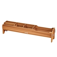 Desktop Multifunctional Monitor Riser Stand with Storage Slolts for Stationeries Keyboard Office School Home Supplies