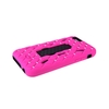 Detachable Dual Layer Silicone & PC Back Case Protective Shell Cover with Stand Bling Crystal Decoration for iPhone 6 Rose