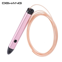 Dewang DW-X4 3D Printing Pen Printer Intelligence Drawing OLED Screen w/ 9m 1.75mm PLA Filament for DIY Doodling Art Craft Making Modeling Children Education Kid Gift (Random Filament Color)