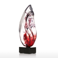 Dewdrop Transparent Resin Sculpture Glass-like Soft Decor Sculpture Crafts Home Porch Decorations Ornaments