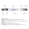 Digital 2-way Audio Converter Optical Toslink SPDIF / Coaxial Bidirectional Converter Audio Signal Amplifier Splitter Switcher with Power Adapter
